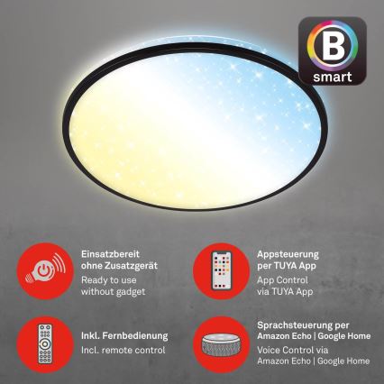 Brilo - Plafoniera LED dimmerabile STARRY SKY LED/42W/230V 3000-6500K Wi-Fi Tuya + telecomando