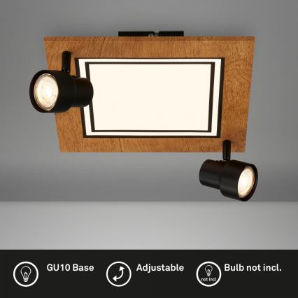 Brilo - Plafoniera LED LED/12W/230V + 2xGU10/9W 3000K
