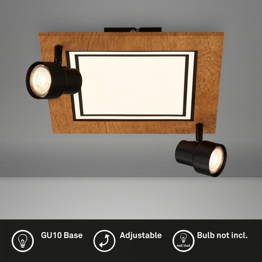Brilo - Plafoniera LED LED/12W/230V + 2xGU10/9W 3000K
