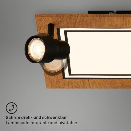 Brilo - Plafoniera LED LED/12W/230V + 2xGU10/9W 3000K