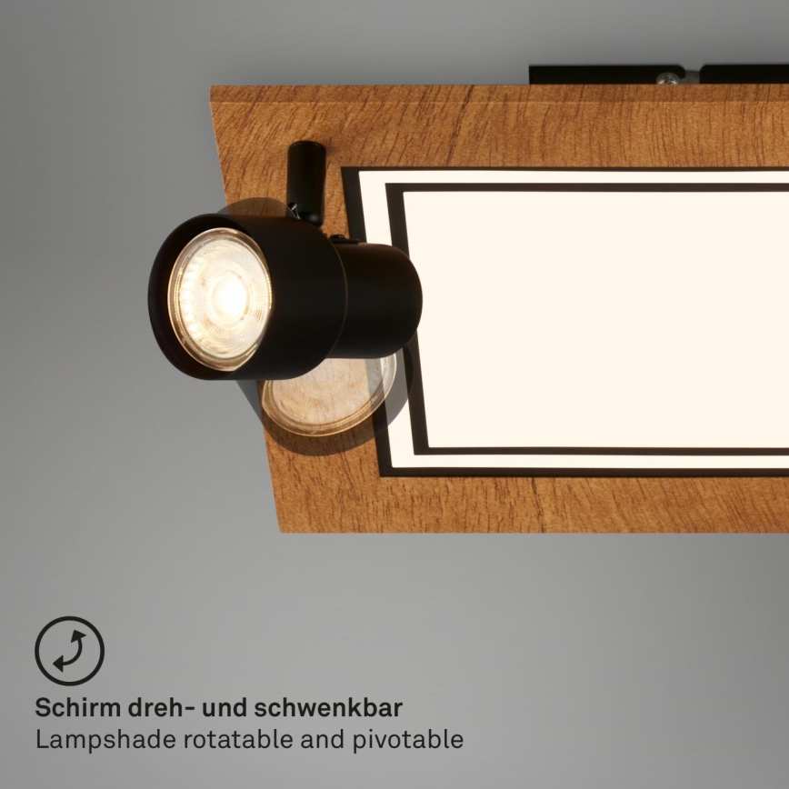 Brilo - Plafoniera LED LED/12W/230V + 2xGU10/9W 3000K