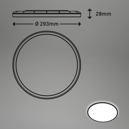 Brilo - Plafoniera LED SLIM LED/18W/230V diametro 29,3 cm