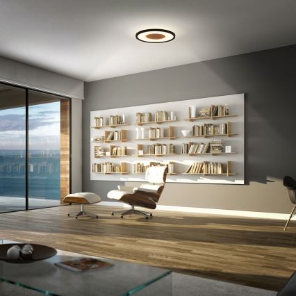 Brilo - Plafoniera LED SUFIT WOOD LED/18W/230V 3000K Ø 29 cm