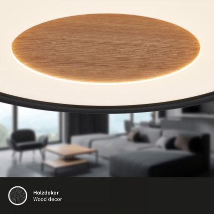 Brilo - Plafoniera LED SUFIT WOOD LED/18W/230V 3000K Ø 29 cm