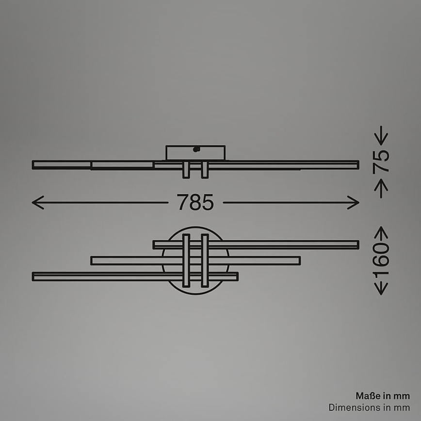 Brilo - Plafoniera LED TINKA LED/21W/230V 3000K finitura rame