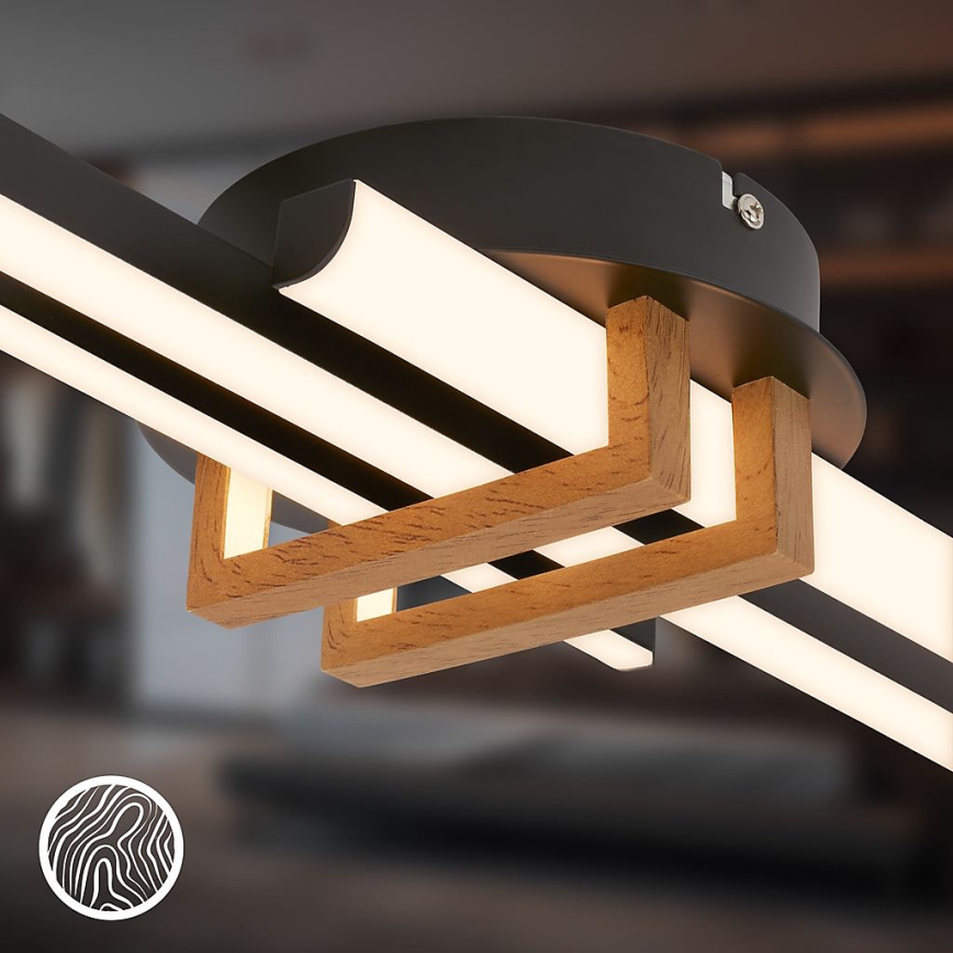 Brilo - Plafoniera LED TINKA LED/21W/230V 3000K nera