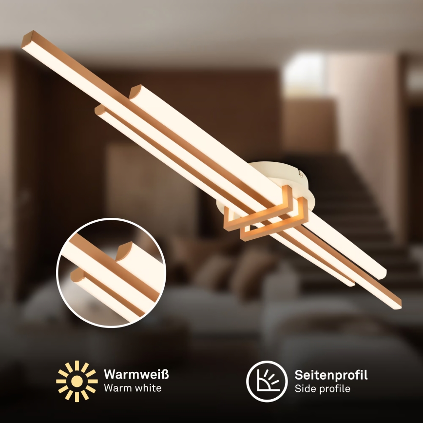 Brilo - Plafoniera LED TINKA LED/30W/230V 3000K ramata