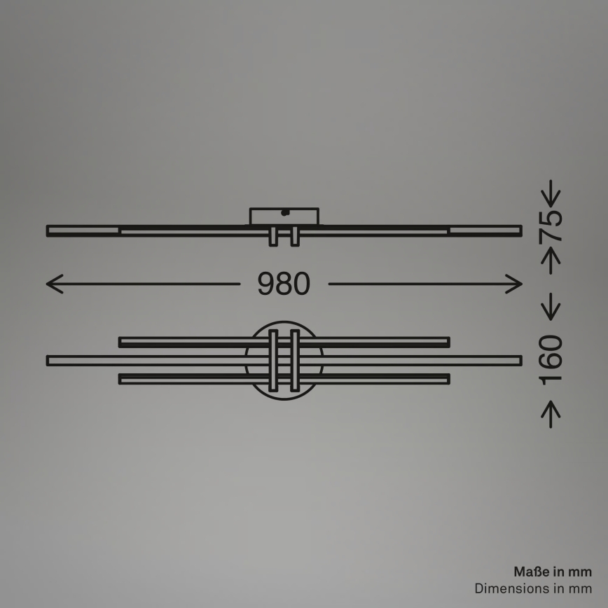 Brilo - Plafoniera LED TINKA LED/30W/230V 3000K ramata