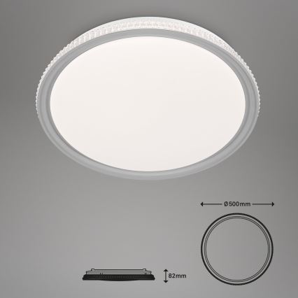 Brilo - RGB LED Dimmerabile Soffitto Lampada LED/40W/230V 3000-6500K + Remote Control