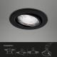 Brilo - SET 3x Lampada LED da incasso per bagni 1xGU10/5W/230V IP23 nero