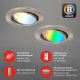 Brilo - SET 3x LED RGBW Lampada da bagno dimmerabile 1xGU10/4,9W/230V 2700-6500K Wi-Fi Tuya IP23 + telecomando