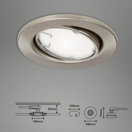 Brilo - SET 3x LED RGBW Lampada da bagno dimmerabile 1xGU10/4,9W/230V 2700-6500K Wi-Fi Tuya IP23 + telecomando