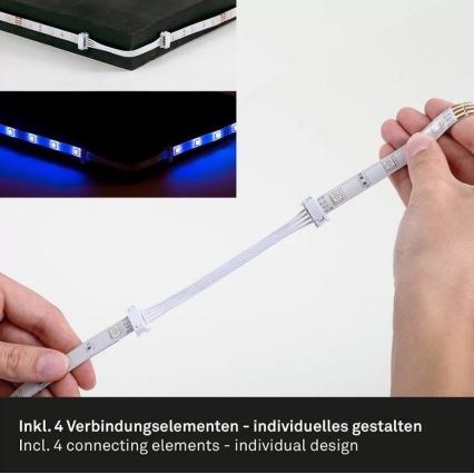 Brilo - Striscia LED RGBW dimmerabile 6,5m LED/22W/230V + telecomando