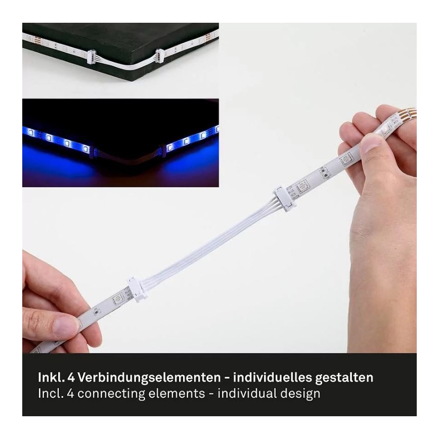 Brilo - Striscia LED RGBW dimmerabile 6,5m LED/22W/230V + telecomando