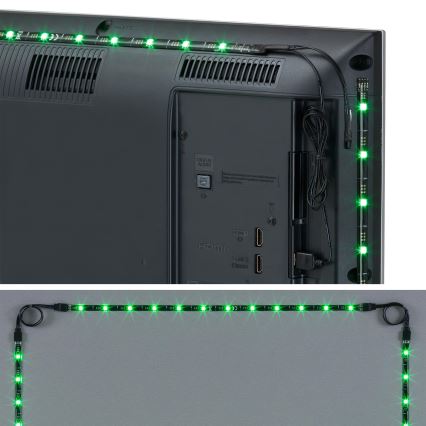 Brilo - Striscia LED RGBW dimmerabile per TV 3m LED/2,5W/USB + telecomando