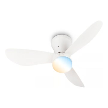 Brilo - Ventilatore da soffitto con LED dimmerabile LUFITO LED/15W/230V 3000/4000/6000K bianco + telecomando