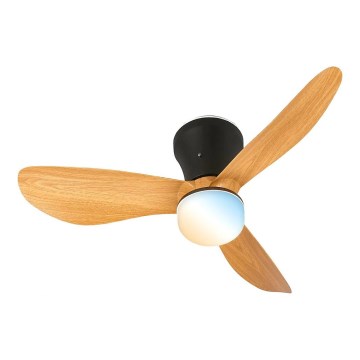Brilo - Ventilatore da soffitto dimmerabile a LED LUFITO LED/15W/230V 3000/4000/6000K beige + telecomando