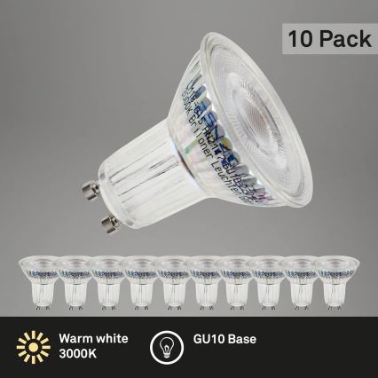 Briloner 0548-003 - SET 10x Lampadina LED GU10/3,5W/230V 3000K