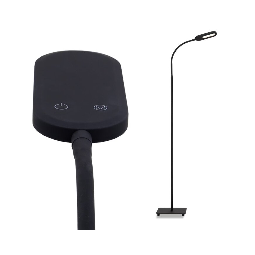 Briloner 1297-015 - Lampada da terra flessibile LED dimmerabile LED/6,6W/230V 3000K/4000K/6000K