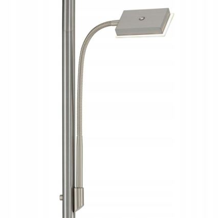 Briloner 1328-022 - Lampada da terra dimmerabile a LED LED/21W/230V + LED/3,5W cromo opaco