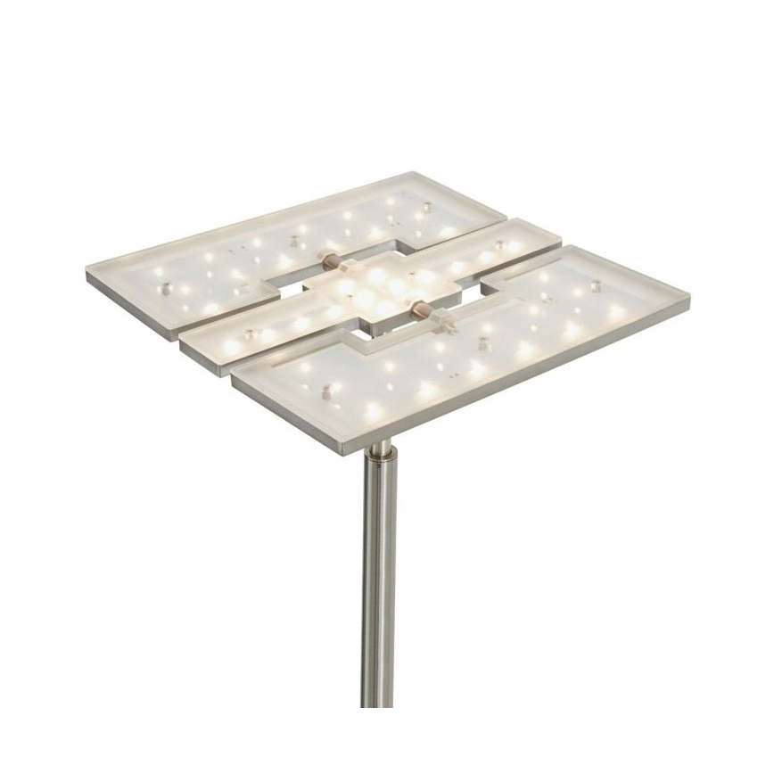 Briloner 1328-022 - Lampada da terra dimmerabile a LED LED/21W/230V + LED/3,5W cromo opaco