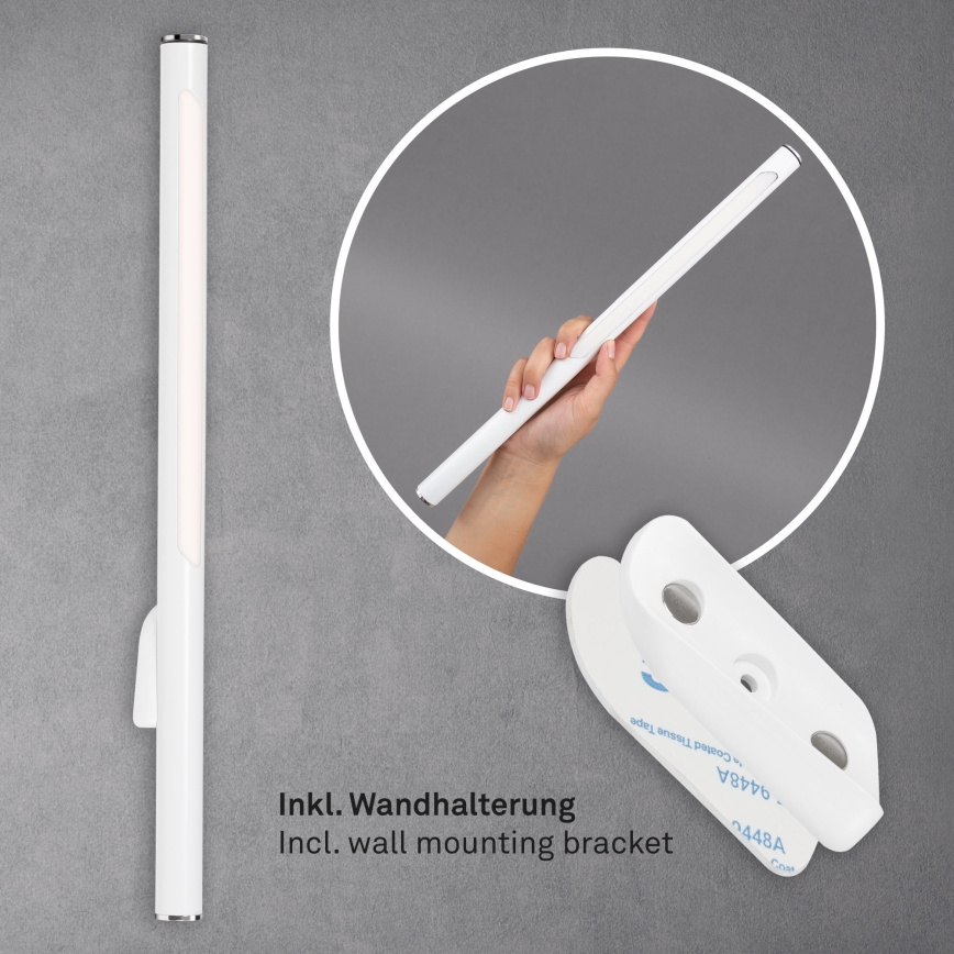 Briloner 1384-016 - Lampada da terra touch a LED dimmerabile 2in1 EVERYWHERE LED/2,3W/5V 2000 mAh