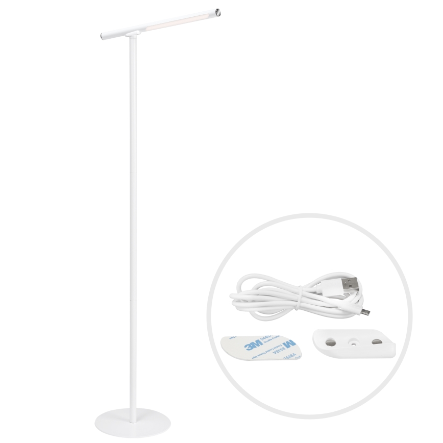 Briloner 1384-016 - Lampada da terra touch a LED dimmerabile 2in1 EVERYWHERE LED/2,3W/5V 2000 mAh