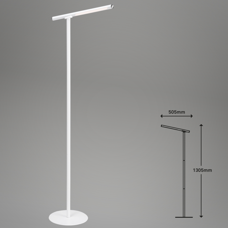 Briloner 1384-016 - Lampada da terra touch a LED dimmerabile 2in1 EVERYWHERE LED/2,3W/5V 2000 mAh