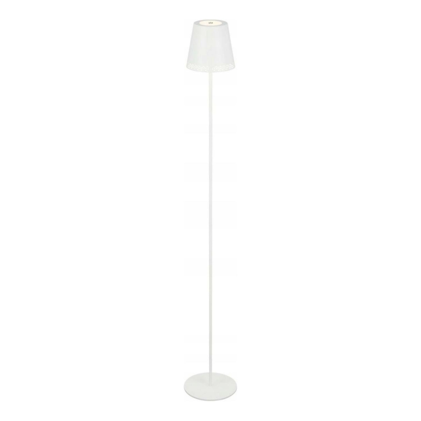 Briloner 1438016 - Lampada da terra touch LED dimmerabile LED/3,5W/5V 3000K 130 cm bianco