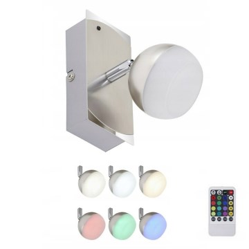 Briloner 2040-012 - Faretto LED RGB dimmerabile LED/3,3W/230V + telecomando