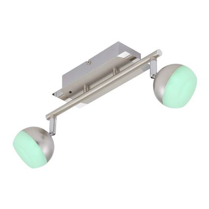 Briloner 2040-022 - Luce Spot a LED RGB dimmerabile 2xLED/3,3W/230V + T