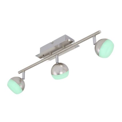 Briloner 2040-032 - Luce Spot a LED RGB dimmerabile 3xLED/3,3W/230V + Telecomando