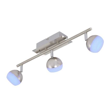 Briloner 2040-032 - Luce Spot a LED RGB dimmerabile 3xLED/3,3W/230V + Telecomando