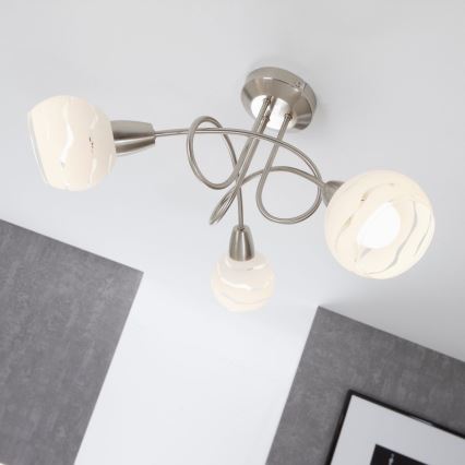 Briloner 2046-032 - Lampadario da incasso VIOLA 3xE14/40W/230V