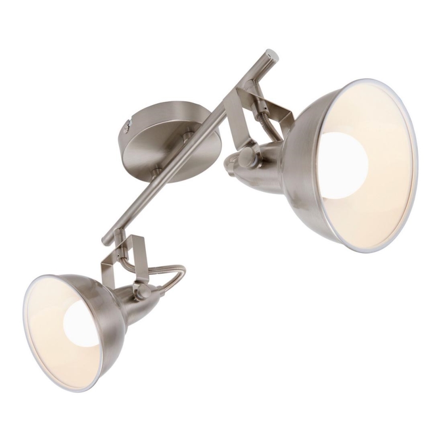 Briloner 2049-022 - Faretto SOFT 2xE14/40W/230V cromo opaco
