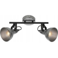 Briloner 2049-024 - Faretto RETRO 2xE14/40W/230V grigio