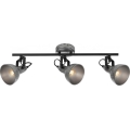 Briloner 2049-034 - Faretto RETRO 3xE14/40W/230V grigio