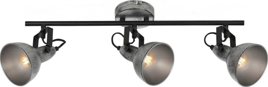 Briloner 2049-034 - Faretto RETRO 3xE14/40W/230V grigio