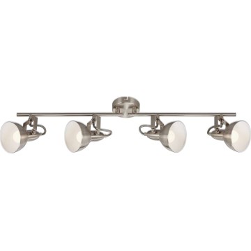 Briloner 2049-042 - Faretto 4xE14/40W/230V argento