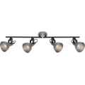 Briloner 2049-044 - Faretto RETRO 4xE14/40W/230V grigio