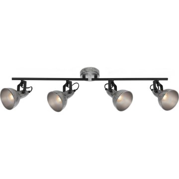 Briloner 2049-044 - Faretto RETRO 4xE14/40W/230V grigio