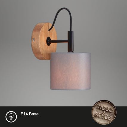 Briloner 2075-014 - Lampada da parete RHON 1xE14/25W/230V