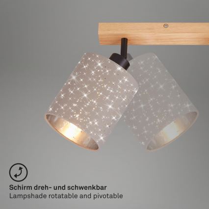 Briloner 2078-031 - Faretto SPOTLIGHT 3xE27/25W/230V beige