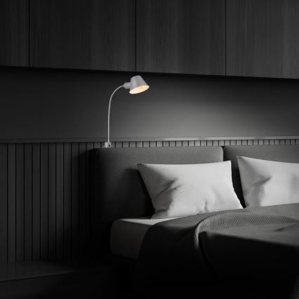 Briloner 2079-014 - Lampada flessibile a parete 1xE27/10W/230V argento