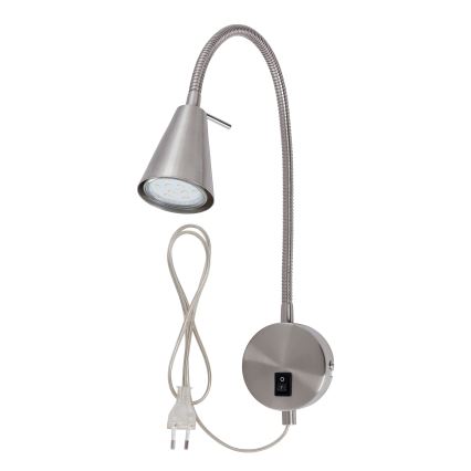 Briloner 2082-012 - Lampada da parete LED flessibile COMFORT LIGHT 1xGU10/5W/230V cromo opaco