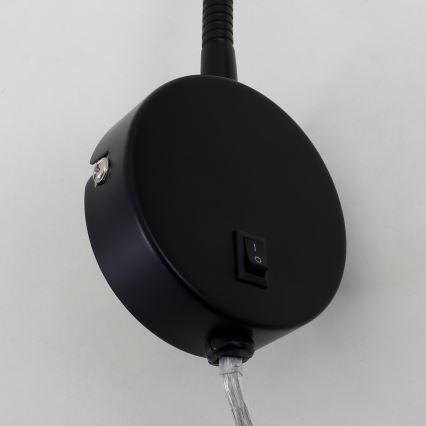 Briloner 2082-015 - Lampada da parete flessibile a LED COMFORT LIGHT 1xGU10/5W/230V nera