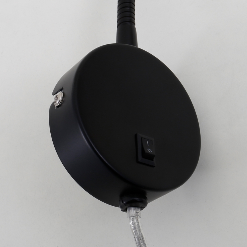 Briloner 2082-015 - Lampada da parete flessibile a LED COMFORT LIGHT 1xGU10/5W/230V nera