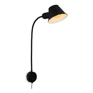 Briloner 2089-015 - Lampada da parete flessibile BRELLO 1xE27/10W/230V nera