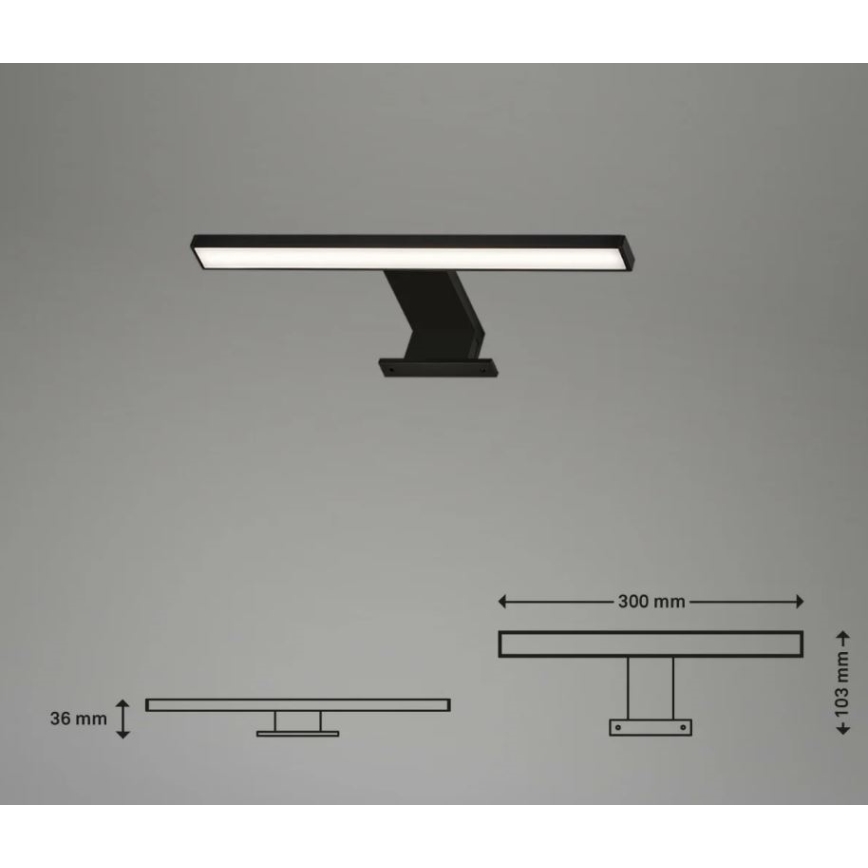 Briloner 2104-015 - Illuminazione a LED per specchio da bagno DUN LED/5W/230V 30 cm IP44