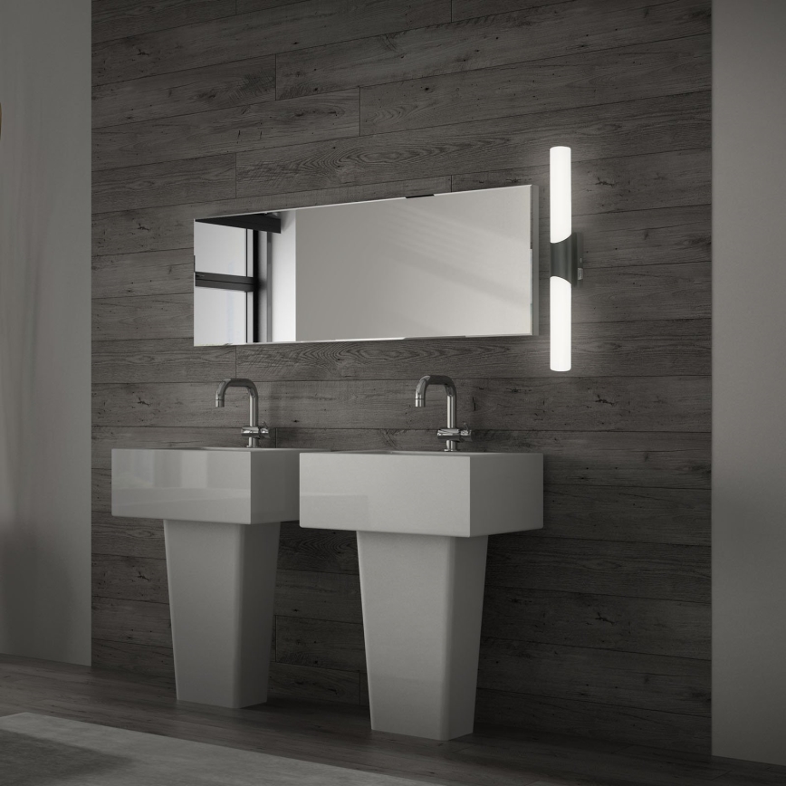 Briloner 2111-115 - Illuminazione per specchio da bagno LED/11W/230V IP44 47 cm nera